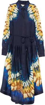 Alemais Maxi-jurk met tie-dye print - Blauw