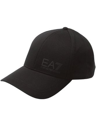 Emporio Armani Mens Cotton Triple Black Baseball Cap - Size: ONE size