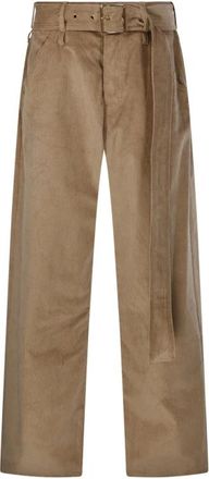 Darkpark Darkpark, Broeken, Dames, Beige, W27, Dalila Belt Relaxed Corduroy Pant