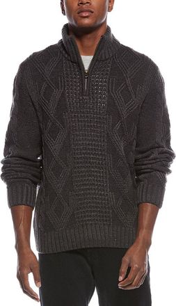 Weatherproof Vintage Cable 1/4-Zip Mock Neck Sweater