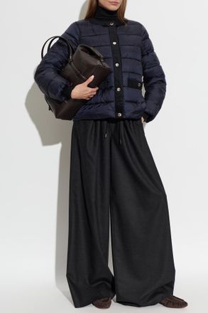 Michael Michael Kors Insulated Jacket With Pockets, Womens, Navy Blue
