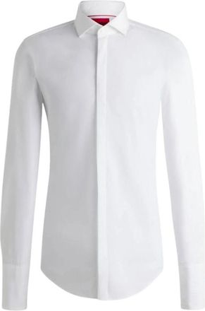 HUGO BOSS Overhemden > Formele Overhemden - Heren - Zakelijke Overhemden - Wit - 4XL - Overhemden