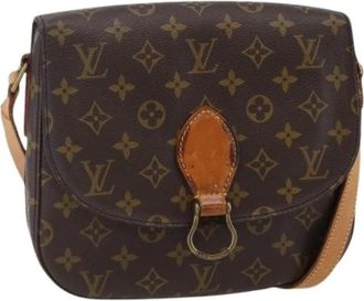 Louis Vuitton Pre-owned Canvas Cross Body Tas - Dames - Vintage Schoudertas - Bruin - ONE Size - Vintage