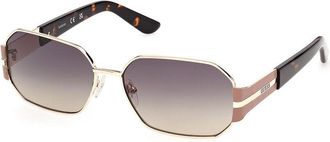 Guess GU00356 32B Womens Sunglasses Gold Size 58