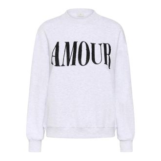 Kaffe Kamelody Felpa - - Sweatshirts & Hoodies - Donna - Grigio - M