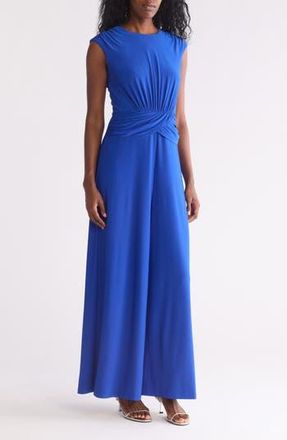 Vince Camuto Shirred Ruched Wide Leg Jumpsuit in Cobalt at Nordstrom Rack, Size X-Small