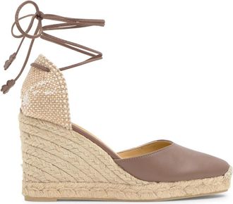 Castaner Carina Espadrille - Dames - Sleehakken - Bruin - 38 EU - Leer - Schoenen