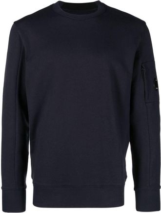 C.P. Company Lens-detail sweatshirt - men - Cotton - 3XL - Blue