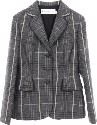 Dior 10s checked blazer - Grey