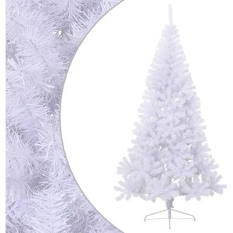 vidaXL Vidaxl - Medio &Aacute;rbol De Navidad Artificial Con Soporte Pvc Blanco 240 Cm