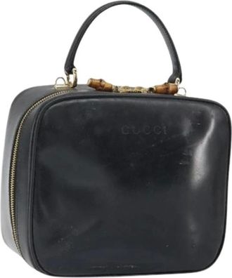 Gucci Pre-owned Handbags, female, Black, Size: ONE SIZE Pre-owned Vintage Hand Bag