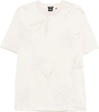 BOSS T-shirt a fiori - Toni neutri
