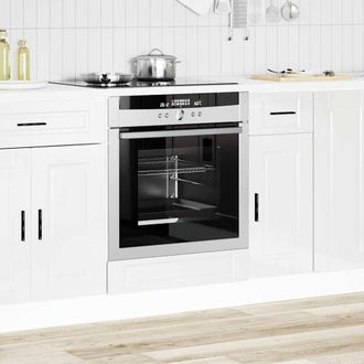 Berkfield Home Oven Cabinet&not;Porto High Gloss White Engineered Wood