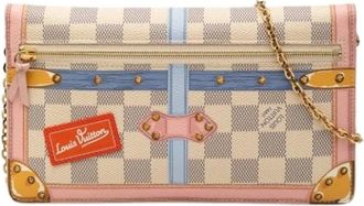 Louis Vuitton Pre-owned Cross Body Bags, female, White, Size: ONE SIZE Pre-owned Canvas Cross Body Bag