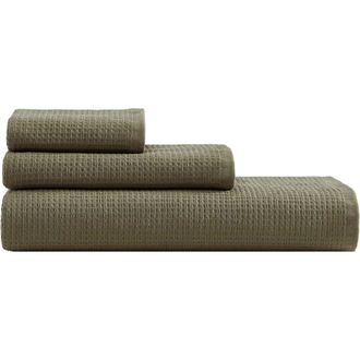 Calvin Klein Eternity Cotton Bath Essentials in Dusty Green at Nordstrom Rack, Size 3 Piece Set