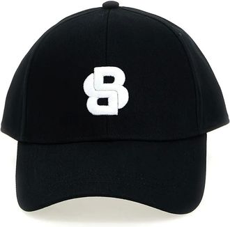 BOSS logo cap - men - Recycled Cotton/Cotton/Polyester - One Size - Black