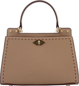 Pourchet Trianon Bicolore - Dames - Handtassen - Beige - ONE Size - Leer - Tassen