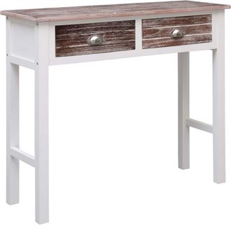 vidaXL Console Table Brown 90x30x77 cm Wood Vidaxl