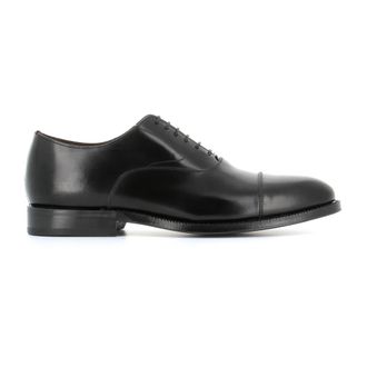 Green George Zwarte Leren Oxford Schoenen - Heren - Nette schoenen - Zwart - 45 EU - Schoenen