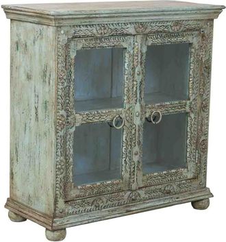 Wanderlust Deco Aparador de madera artesanal 97 x 43 x 100h cm