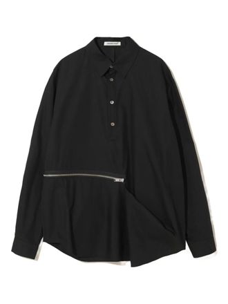 Undercover zip-detail shirt - Black