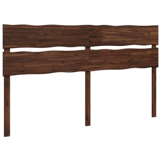 vidaXL Cabecero De Borde Vivo Rostock Marr&oacute;n Oscuro 180 Cm Vidaxl