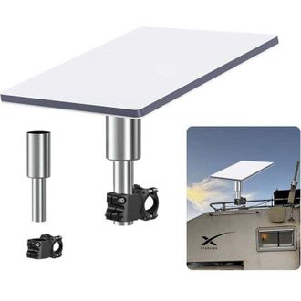 OEM Soporte Para Mini Rv, Aleaci&oacute;n De Aluminio Accesorios Para Mini Rv Kit De Internet Sat&eacute;lite Con Placa De Instalaci&oacute;n 0,87-1,1 Collar De Serraje Para S