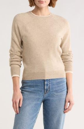 Vero Moda Wonderful Faux Layered Sweater in Silver Mink Detail M at Nordstrom Rack, Size X-Small