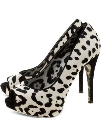 Dolce & Gabbana 2023 platform peep-toe pumps - White