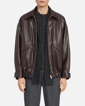 Maison Margiela Dark Brown Leather Jacket