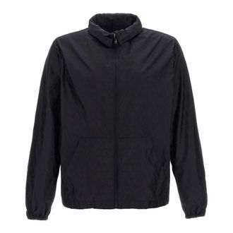 Valentino Garavani Light Jackets, male, Blue, XL, Toile Iconographe Windbreaker