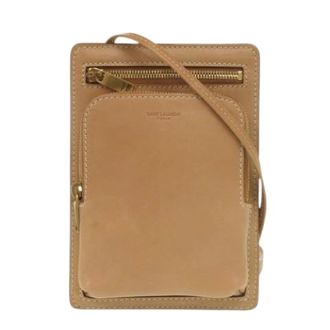 Saint Laurent Borsa a spalla Pre-owned in pelle vintage - - Pre-owned - Donna - Beige - ONE SIZE