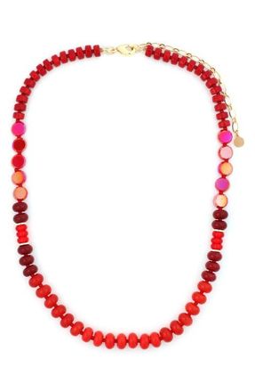 Panacea Red Stone Stand Necklace at Nordstrom