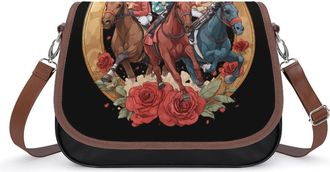Generic Horse Racing Day Party Crossbody Bags for Women Shoulder Messenger Bag Purse Handbags