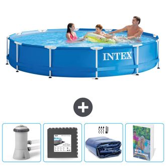Intex Piscina Con Estructura Redonda - 366x76 Cm - 7-piezas Scb121