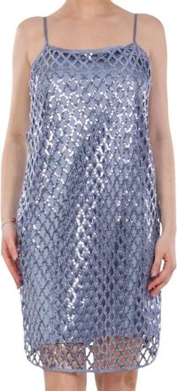Marella Jurken > Dagjurken > Korte Jurken - Dames - Feestkleedjes - Blauw - S - Kleedjes