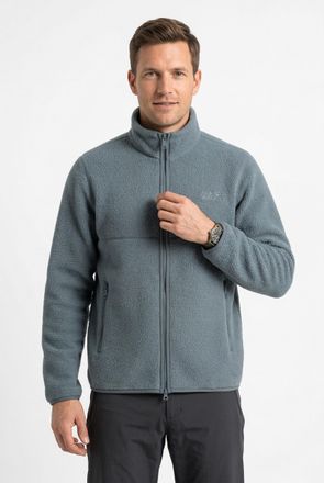 Jack Wolfskin Fleecejacke JACK WOLFSKIN LITE CURL FZ M, Herren, Gr. XL (54/56), grau odessa, Obermaterial: 100% Polyester. Futter: 100% Polyester, normal, Jacken Fl