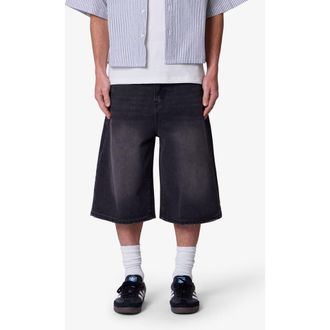 mnml Ultra Baggy Denim Shorts in Black at Nordstrom, Size 32