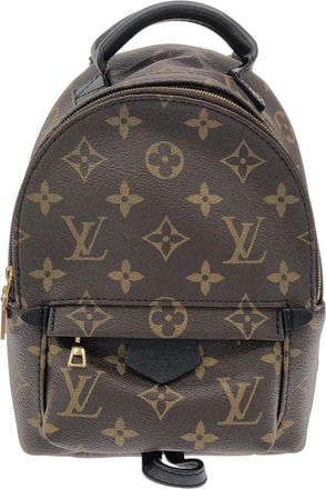 Louis Vuitton Monogram Marron Coated Canvas Backpack (Pre-Owned)