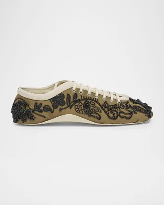 Dries Van Noten Embroidered Ballerina Sneakers