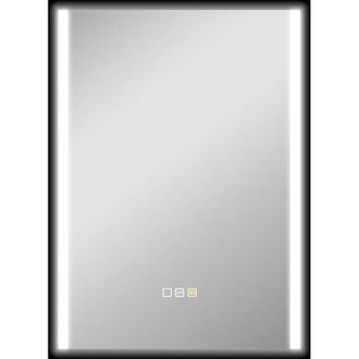 HOMCOM Homcom - espejo de ba&ntilde;o con luz led 70x50 cm espejo de ba&ntilde;o con 3 colores de luz funci&oacute;n antivaho funci&oacute;n de memoria IP44 horizontal/vertical