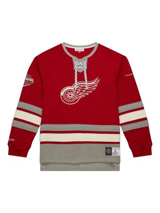 Mitchell & Ness Detroit Red Wings pullover met veters - Rood