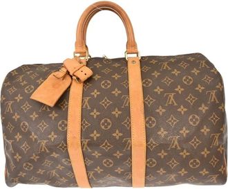 Louis Vuitton Pre-owned Weekend Bags, female, Brown, Size: ONE SIZE Pre-owned Keepall Duffle Bag