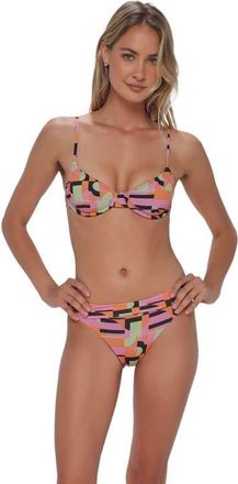 Swim Systems Jolene Underwire Bikini Swimsuit Top in Mod Mirage Lurex at Nordstrom, Size Xx-Large