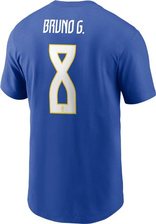 Nike Jordan Mens Bruno Guimar&atilde;es Brazil Jordan Soccer T-Shirt in Blue | M11332P378FNGU-RYL