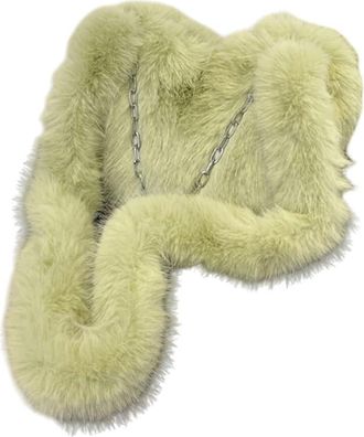 Generic Autumn and winter furry love shoulder bag womens hand-to-hand fashion versatile crossbody bag