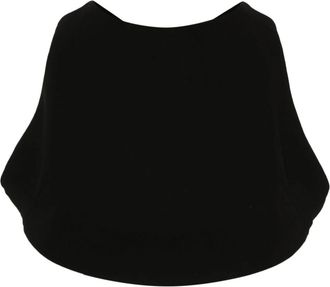 Gauch&egrave;re Mouwloze Crop Top - Dames - Tops zonder mouwen - Zwart - S - Polyester - Tops