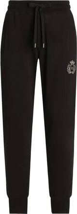 Dolce & Gabbana Pantaloni sportivi con logo ricamato - Nero