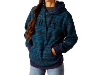 Ariat Womens Hood Sweatshirt In Dark River