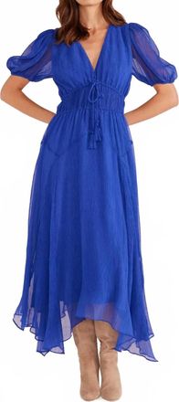 Minkpink Lilyanna Midi Dress In Blue